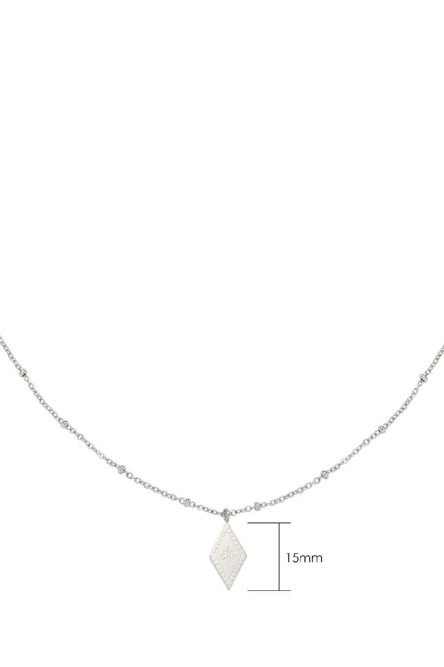 Necklace Sparkle On Silver Color Stainless Steel Picture3